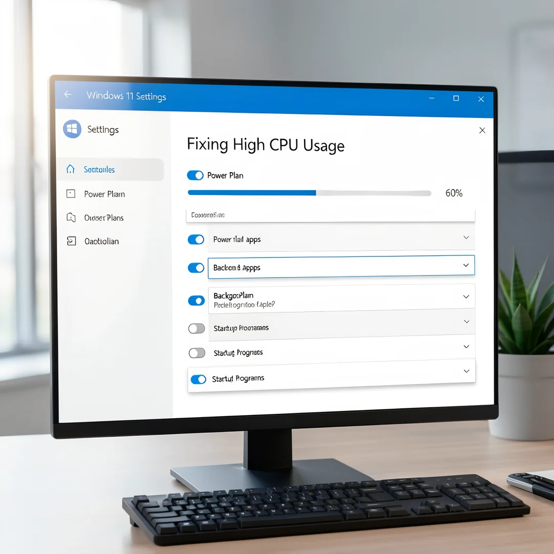 Step 3: Technical tutorial screenshot: Configure core settings for How to Fix High CPU Usage in Windows 11, 