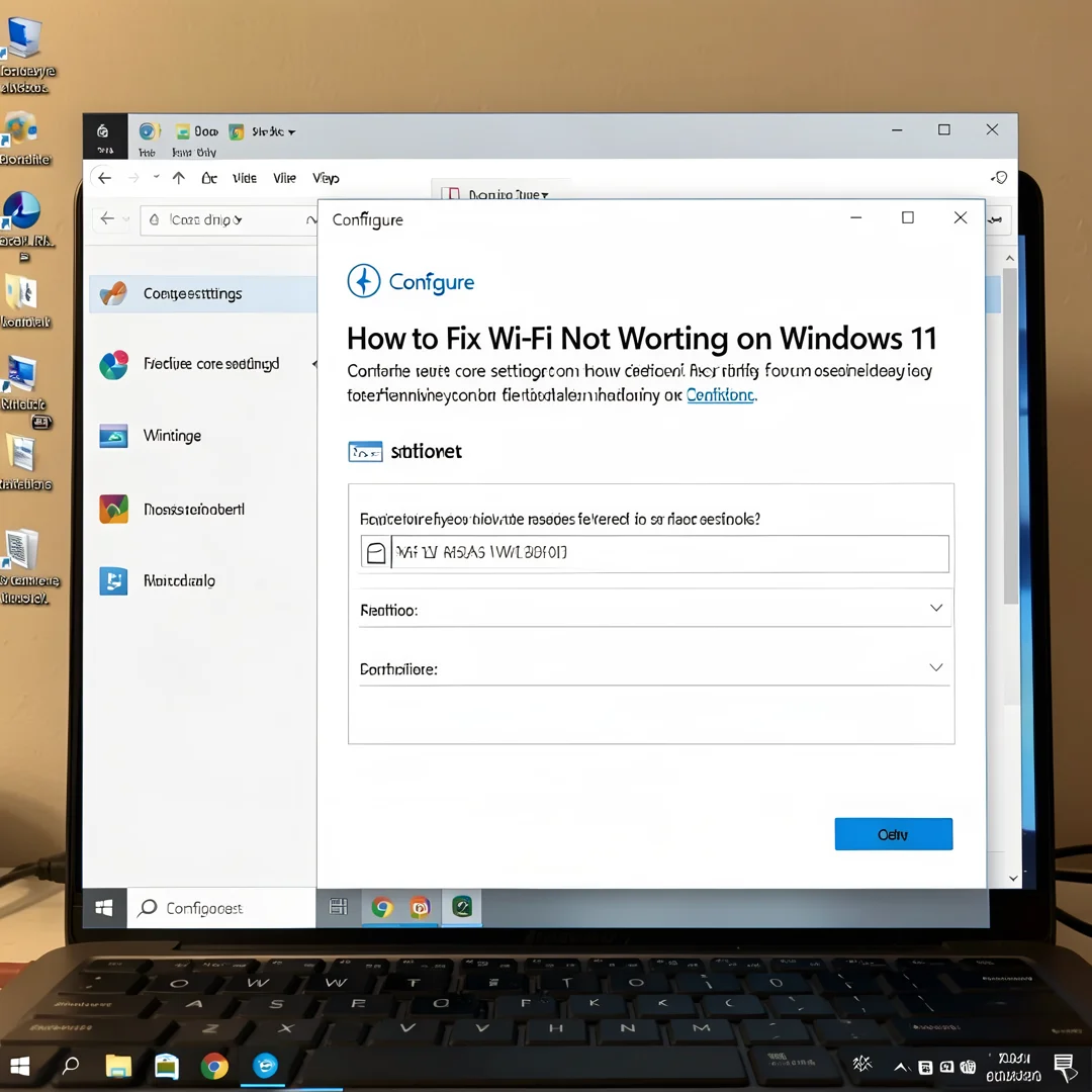 Step 3: Technical tutorial screenshot: Configure core settings for How to Fix Wi-Fi Not Working on Windows 1