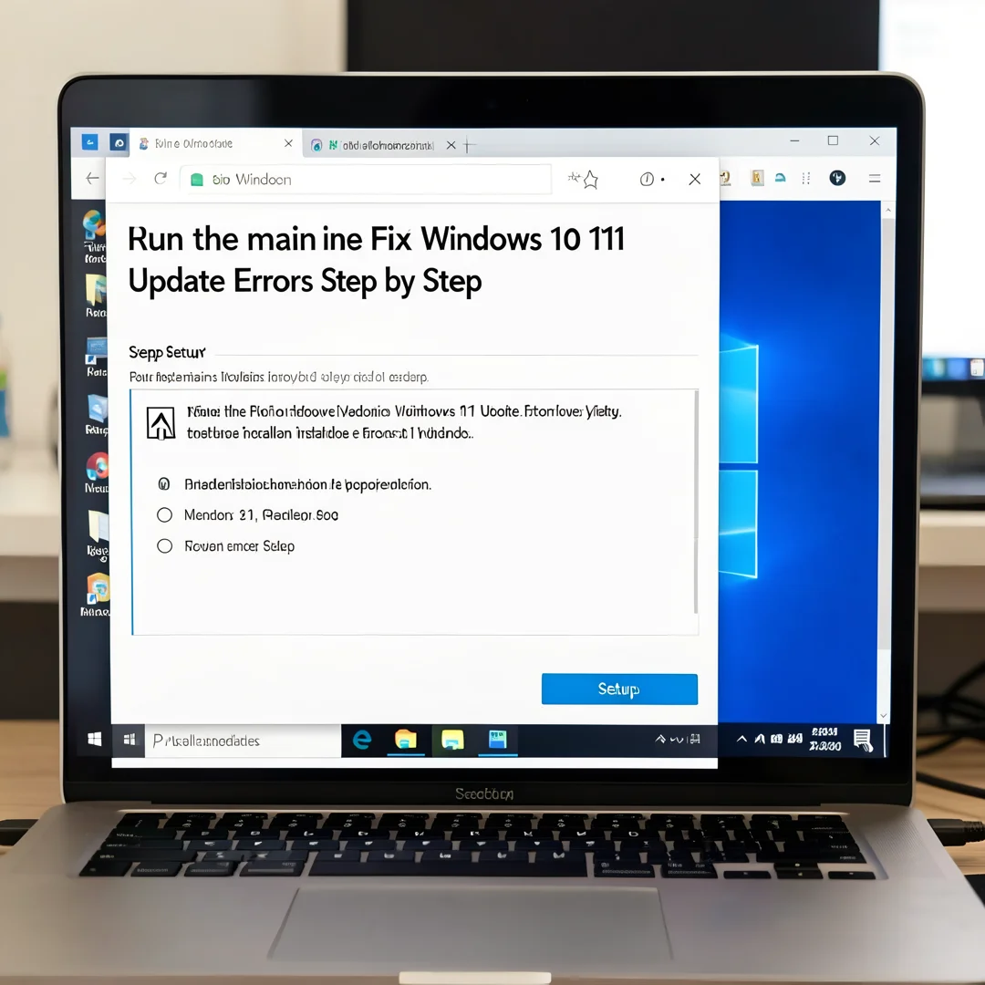 Step 4: Technical tutorial screenshot: Run the main installation procedure for How to Fix Windows 11 Update 