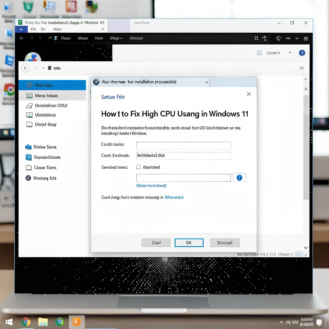 Step 4: Technical tutorial screenshot: Run the main installation procedure for How to Fix High CPU Usage in 