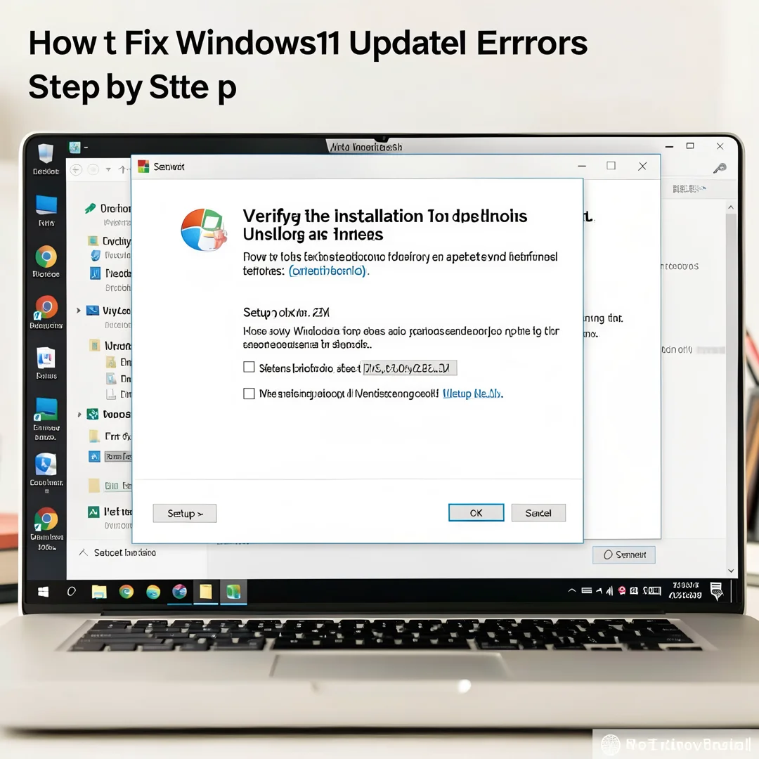 Step 5: Technical tutorial screenshot: Verify the installation for How to Fix Windows 11 Update Errors Step 