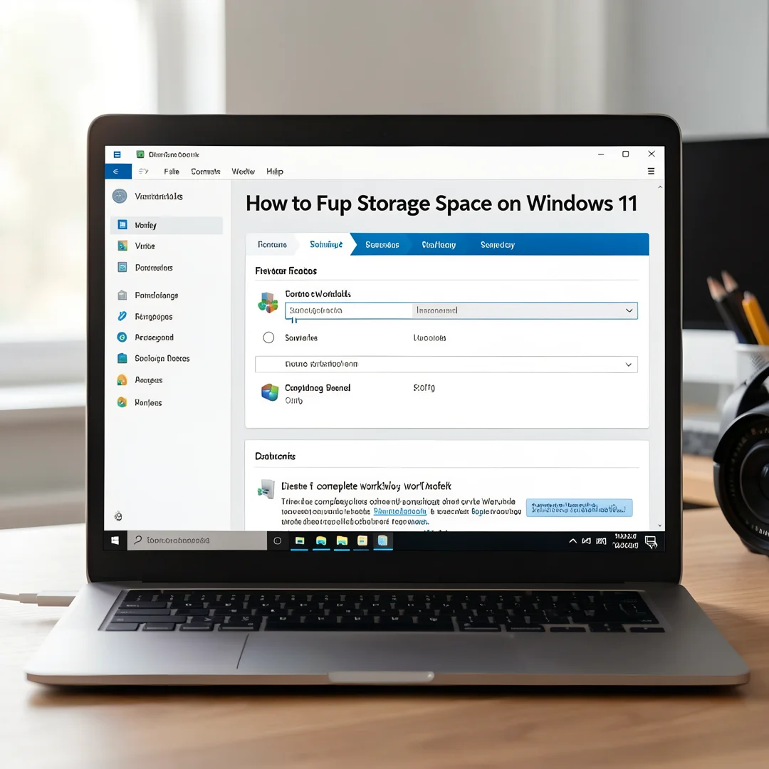 Step 7: Technical tutorial screenshot: Test the complete workflow for How to Free Up Storage Space on Window