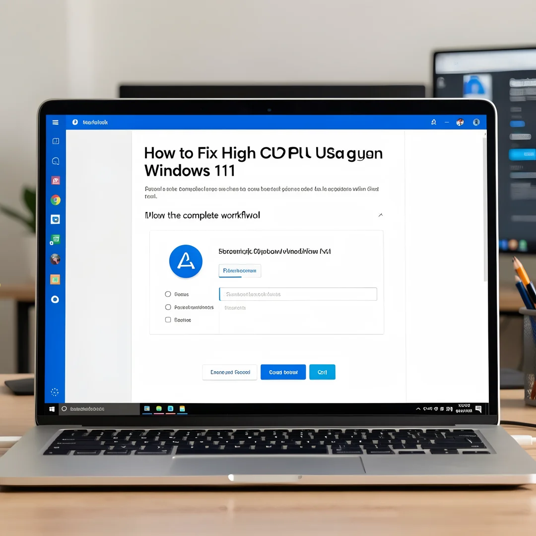 Step 7: Technical tutorial screenshot: Test the complete workflow for How to Fix High CPU Usage in Windows 1