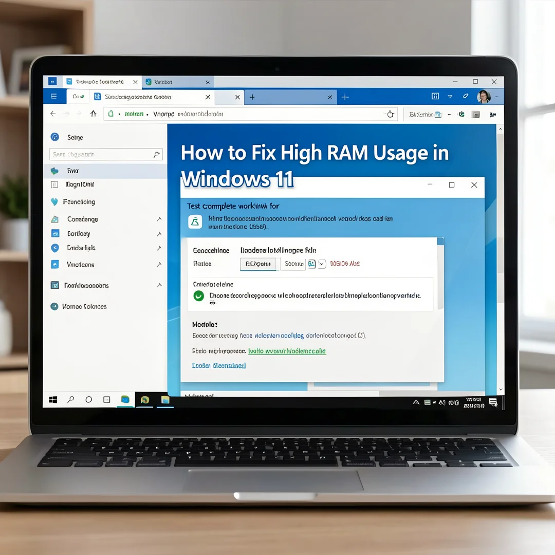 Step 7: Technical tutorial screenshot: Test the complete workflow for How to Fix High RAM Usage in Windows 1