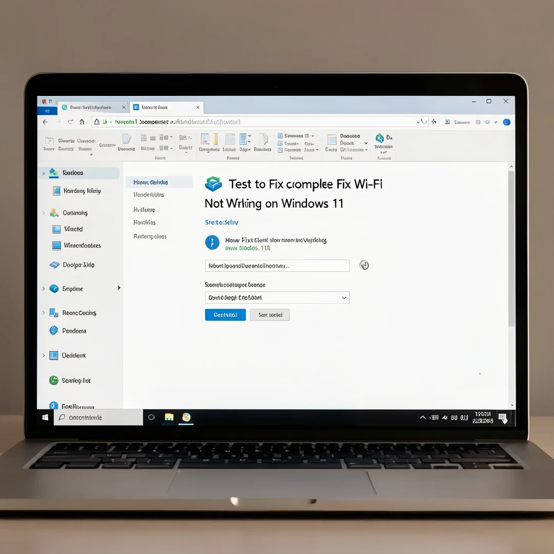 Step 7: Technical tutorial screenshot: Test the complete workflow for How to Fix Wi-Fi Not Working on Window