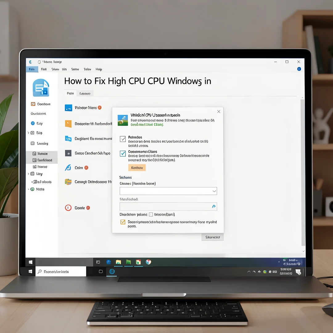 Step 8: Technical tutorial screenshot: Document and maintain the setup for How to Fix High CPU Usage in Wind
