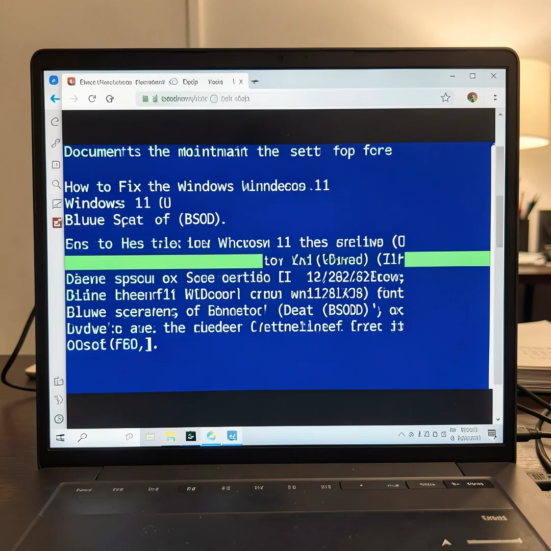 Step 8: Technical tutorial screenshot: Document and maintain the setup for How to Fix the Windows 11 Blue Sc